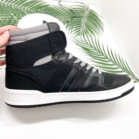 Levi's BB Hi Men's Black/Gray Round Toe Lace Up High-Top Sneakers Size 12M NWB - Picture 12 of 14